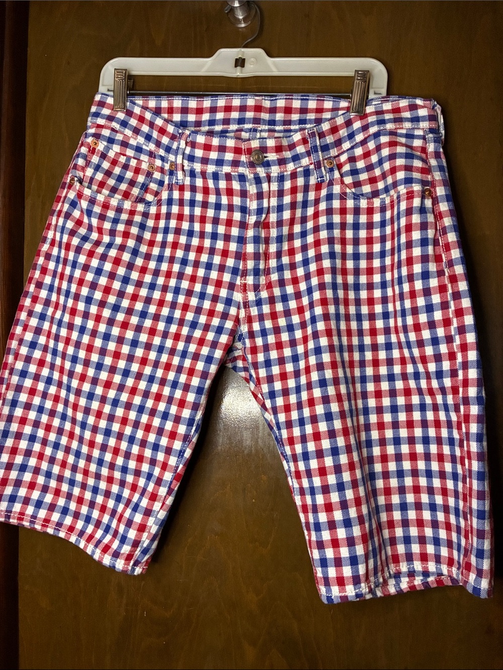 Levi’s 504 Men's Plaid Shorts Size 34 Chino: Spring/Summer 2015